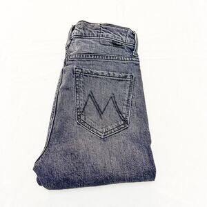 Mother High Waisted Rascal Ankle Step Fray Roadtrip Renegade Denim Jeans Size 25